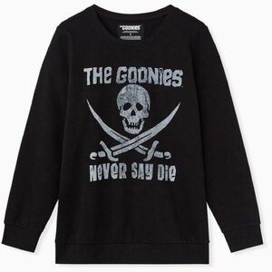 Torrid The Goonies Never Say Die Black Sweatshirt